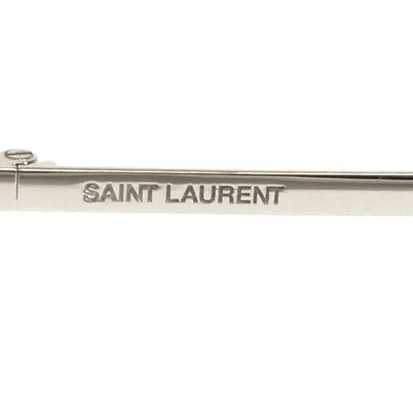 Saint Laurent Eyeglasses Frames SL230 004 Brown Tortoise Silver Square 53-16-145 - Picture 6 of 11